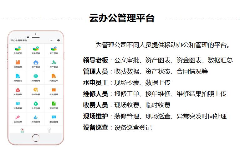 包租婆软件实现业务管理、移动办公、在线服务全方面管理
